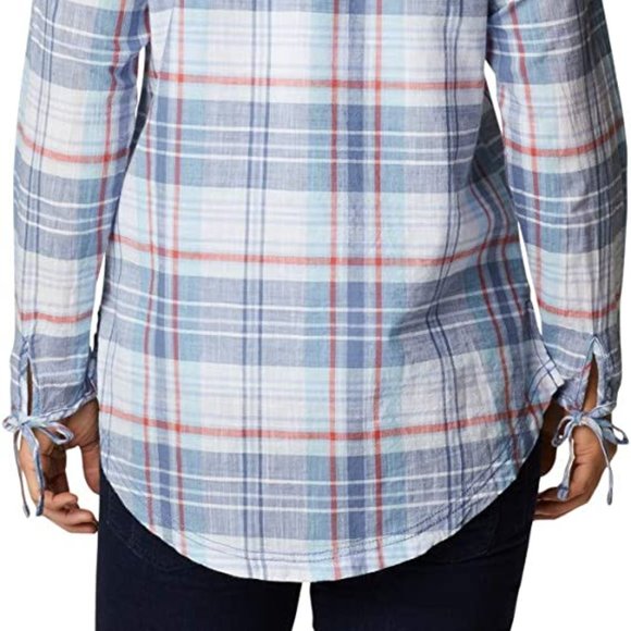 🆕Columbia Women's Camp Henry II Tunic, Faded Sky Plaid, SM and MD. Brand NEW - Picture 3 of 4